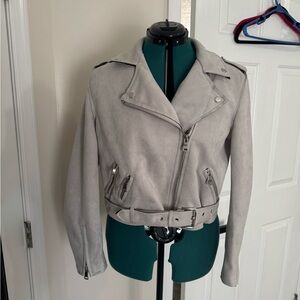 Simplee Apparel Women's Gray Bomber Jacket